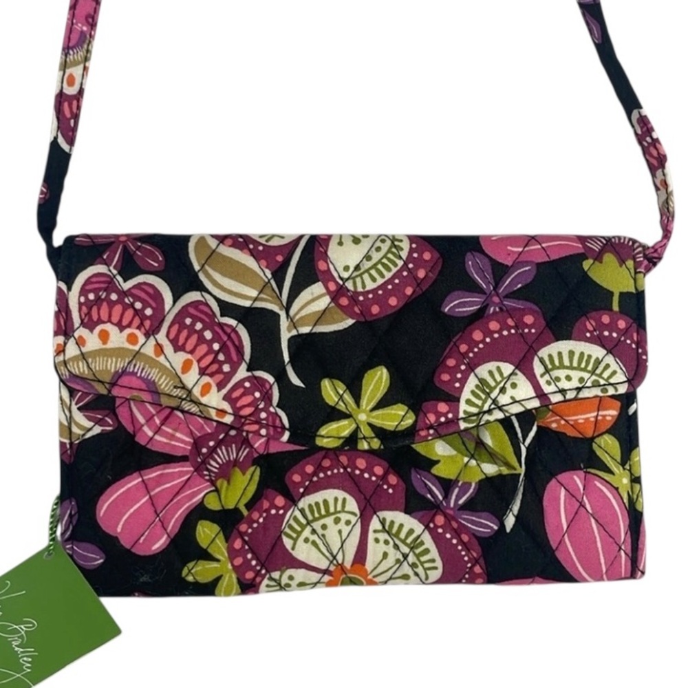 Vera Bradley Strap Wallet Concertible Crossbody Retired Pirouette Pink NWT
